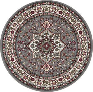 Nouristan - Hanse Home koberce Kruhový koberec Mirkan 104102 Grey Rozměry koberců: 160x160 (průměr) kruh