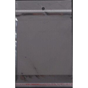 PP sáček s lepicí klopou a závěsem 13x14 cm Varianta: transparent, Balení: 17500 ks