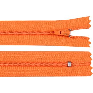 Spirálový zip šíře 3 mm délka 18 cm autolock Varianta: 157 oranžová dýňová, Balení: 1 ks