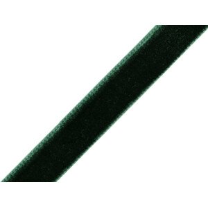Sametová stuha šíře 9 mm Varianta: 7 zelená tm., Balení: 180 m