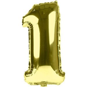 Nafukovací číslice Varianta: 21 "1" zlatá sv., Balení: 1 ks