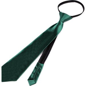 Saténová párty kravata jednobarevná Varianta: 12 (31 cm) zelená jedle, Balení: 1 ks