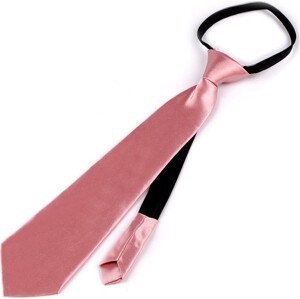 Saténová párty kravata jednobarevná Varianta: 10 (31 cm) pudrová, Balení: 1 ks
