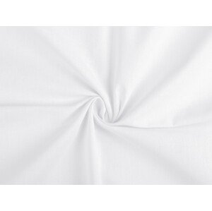 Bavlněná látka / plátno Varianta: 4 (160 cm, 100 g/m²) ) bílá, Balení: 1 m