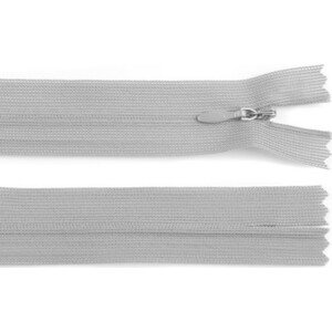 Spirálový zip skrytý šíře 3 mm délka 30 cm dederon Varianta: 310 šedobéžová, Balení: 1 ks