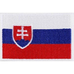 Nažehlovačka vlajka Varianta: 14 viz foto Slovensko, Balení: 10 ks