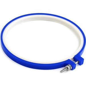 Vyšívací kruh plastový Ø15,5 cm, 19 cm Varianta: 4 (15,5 cm) modrá, Balení: 10 ks