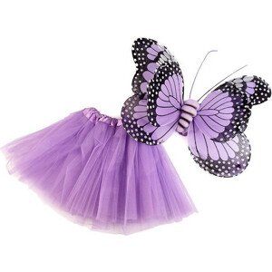 Karnevalový kostým - motýl Varianta: 2 levandulová, Balení: 1 sada