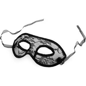 Karnevalová maska - škraboška Varianta: 3 černá, Balení: 1 ks